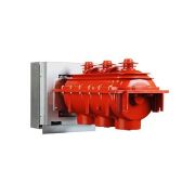 Элегазовый выключатель нагрузки 3х поз ESQ FLNR36-12D/630-20-MOA-KFP FP0-PE (12кВ, 630А, 20кА, держ. пред., руч. упр-ние MOA, кожух с лиц. пан. с держ. предохр. и зазем. KFP FP0, компл. ниж.заземл.)