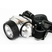 Фонарь налобный LED 5351 7LED 3 режима 3хR03 металлик Ultraflash 10260