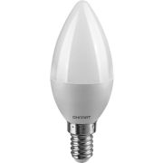 Лампа светодиодная 71 632 OLL-C37-8-230-2.7K-E14-FR 8Вт свеча 2700К тепл. бел. E14 800лм 176-264В ОНЛАЙТ 71632