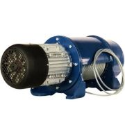 Таль стационарная типа 45 Т 0164 5т, Н=18м Vпод. 8 м/мин., без электрооб., с ОГП, канатоукладчиком и крюковой подвеской, -20...+40С, стоящая