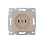 Розетка 1-м СП Karina 16А IP20 без заземл. термопласт механизм крем. LEZARD 707-0388-121B
