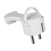 Вилка угловая плоская «СТЕЛС» 16А 250В с заземл. бел. PROxima EKF AVYF16-10-r