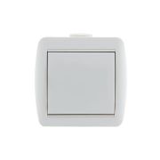Выключатель 1-кл. ОП Nata 10А IP20 бел. LEZARD 710-0200-100