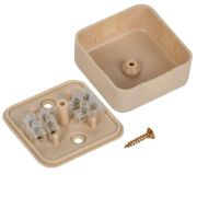 Коробка распаячная ОП 50х50х20 IP20 КМ41206-04 (4 клем. 3кв.мм) сосна IEK UKO10-050-050-020-K34