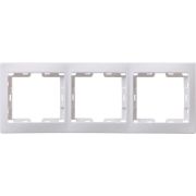 Рамка 3-м Кварта РГ-3-КБ горизонт. бел. GENERICA EMK30-K01-DM
